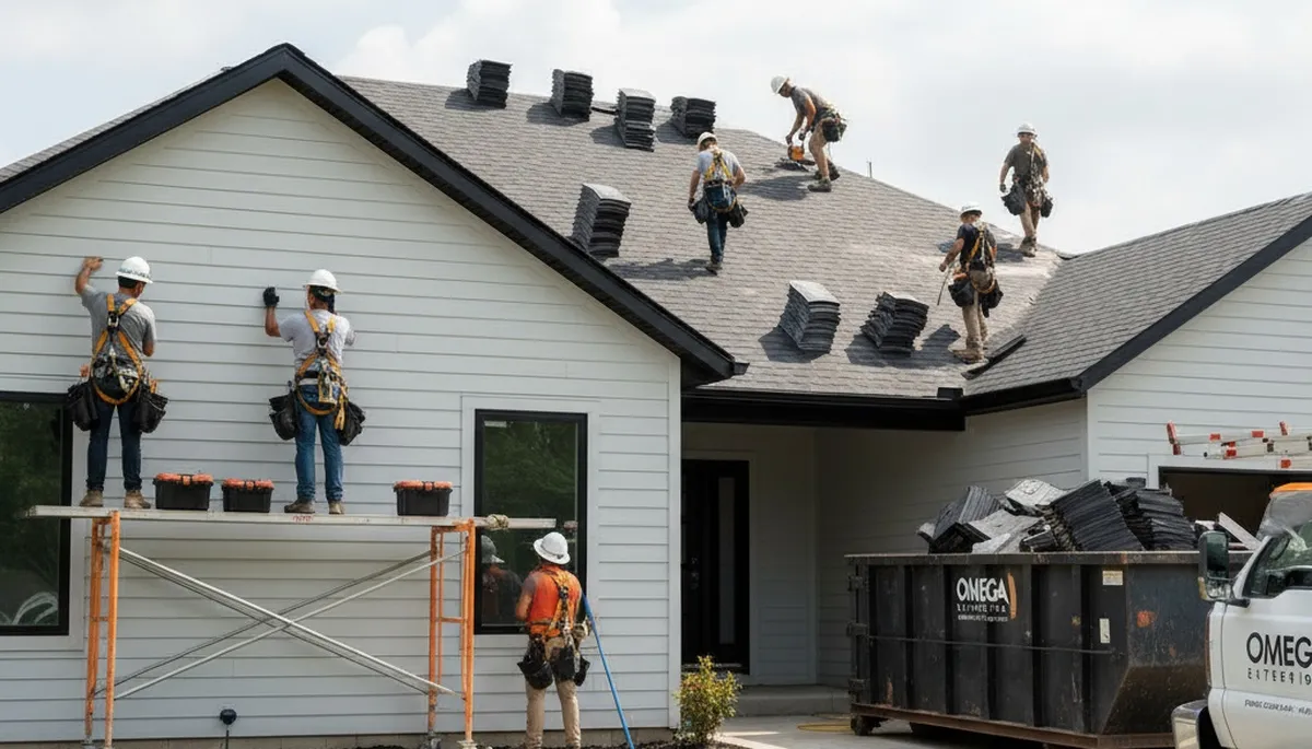 Roof replacement and vinyl siding installation in Greensboro, NC by Next Level Exteriors