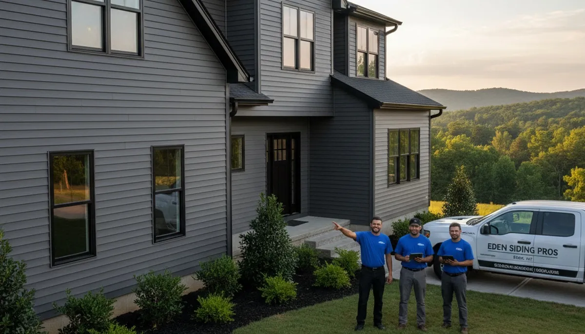 Professional vinyl siding installation on home exterior in Greensboro, NC