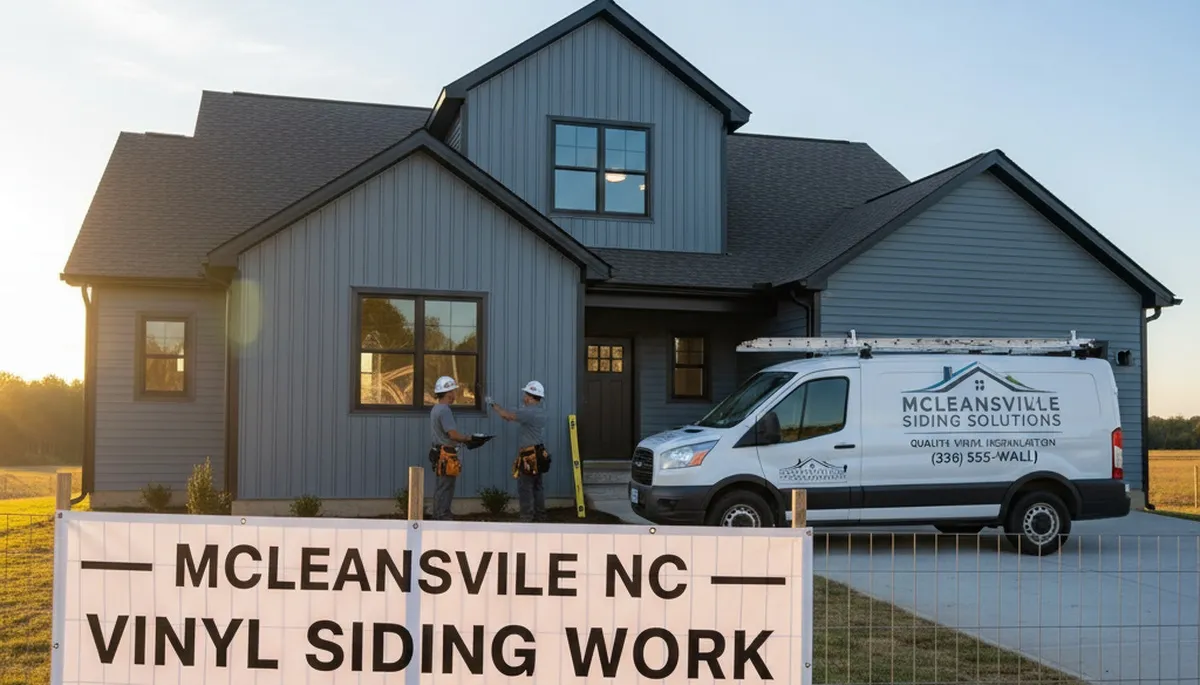 Professional vinyl siding installation on home exterior in Greensboro NC